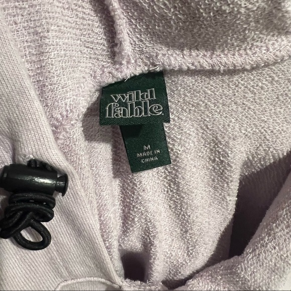 Wild Fable Lavender Purple Hooded Sweater with Fur Pocket - Picture 3 of 3